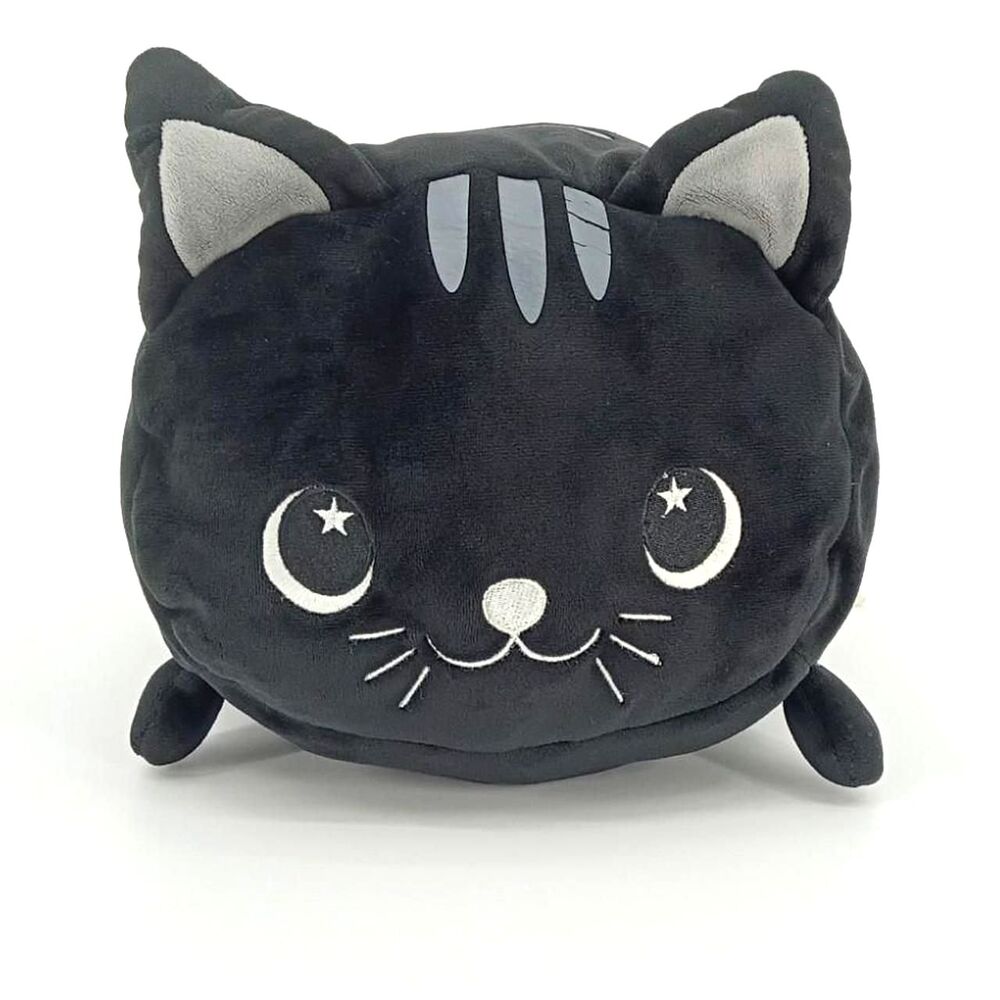Moosh Moosh Kawaii Black Cat Plush Goth Coquette Cute Soft Squish Pillow 12"